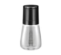 Agmoctz Manual Salt Pepper Grinder Transparent Glass Grinder Peppercorn Grinder Seasoning Bottle Kitchen Gadgets Black