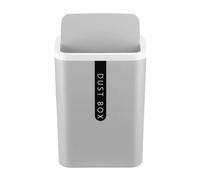 Agmoctz Mini Small Waste Bin Desktop Garbage Basket Home Table Plastic Office Supplies Trash Can Dustbin Sundries Box