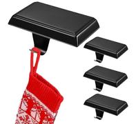 Agmoctz Multi-Purpose Hooks Fireplace Gifts Stocking Hangers Metal Table Edge Storage Racks Garland Mantel Clips for Home