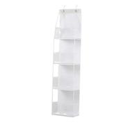 Agmoctz Multifunctional Hanging Bag Can Be Hung Behind the Door Multilayer Storage Sundries Sorting Storage Hanging Bag White
