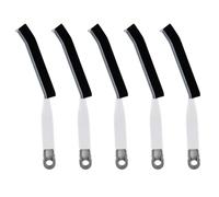Agmoctz Multifunctional Long Crevice Brush,Hard Bristle Cleaning Brush, Bathroom, Floor Crack, Toilet No Dead Corner Brush Black