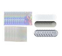 Agmoctz New Bajituo Pressing Mold 58mm Blank Button Badge for Button Making Machine, Badge Button Refill, Film and Base