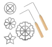 Agmoctz Petal Cookie Cutter Traditional Spanish Cutter Set Cooking Stamp Cutter Waffle Cutter Set