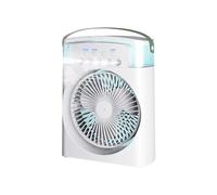 Agmoctz Portable Desktop Humidifier Air Conditioner Fan Household Small Air Cooler Fan Air Adjustment for Office 3 Speed Fan A