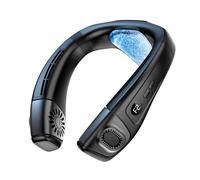 Agmoctz Portable Neck Fan Neck Fans That Blow Cold Air Rechargeable Neck Air Conditioner Black
