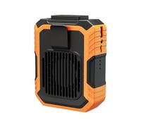 Agmoctz Portable Waist Fan Rechargeable, Personal Waist Fan, Hands-Free Neck Fan for Camping, Outdoor, Construction Site,Orange