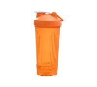 Agmoctz Shaker Cup Sports Portable Convenient Stirring Cup 600Ml Plastic Shakers Bottle Adults Easy to Use Orange