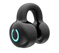 Agmoctz Single-Pack Sports Bluetooth Headset Ear Clip Type Non-In-Ear Stereo Ultra-Long Standby Mini Headset Easy Install Easy to Use Black