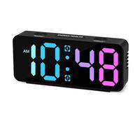 Agmoctz Small Loud Alarm Clock for Heavy Sleepers Adults,Compact Travel Clocks for Bedrooms Bedside,Ok to Wake for Kids,Teens