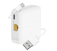 Agmoctz Universal Network Cable Extension Ethernet Splitter High Speed Usb C Power Gigabit Internet Rj45 Splitter Adapter 1 to 2