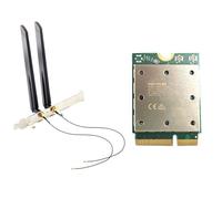 Agmoctz Upgrad Tri Band FME-865 Wireless WiFi Card Bluetooth 5.4 2.4G/5G/6Ghz Wireless Network Adapter for802.11be M.2 NGFF Wlan WiFi Card Only forWin11 Bluetooth 5.4 Wireless Wi-Fi
