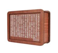 Agmoctz Wooden Piggy Bank for Adult Kids, Money Box with Counter, Money Saving Tin, Money Box with Counting Target Easy Install 10000