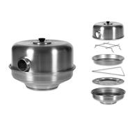 Agnelli Family Cookware Oven In Aluminum With Eye 3 Cm