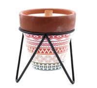 Agnes And Cat Herb Garden Soy Candle Mint Fresh In Terracotta Pot