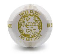 KDMD Agnes + Cat Bath Fizzer Fresh Citrus Natural Handmade UK in White