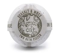 Agnes Cat Bath Fizzer - Seasalt & Moss - Uk Handmade, Calming Bath Soak