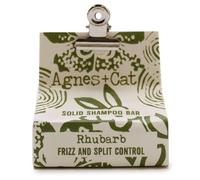 Agnes Cat Rhubarb Solid Shampoo Bar - Vegan, Travel-Friendly, Frizz Control
