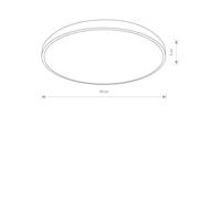AGNES ROUND LED PRO WHITE CEILING LIGHT CEILING LIGHT NT 10979