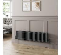 Agnite Traditional Colosseum Horizontal Double Bar Column Radiator 300X1190 Anthracite