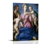 Agnolo Bronzino - The Holy Family with The Infant Saint John The Baptist Poster Canvas Wall Decor Art Painting Prints on Modern Artwork for Living Room,Bathroom,Bedroom,Home 12x18inch(30x45cm)