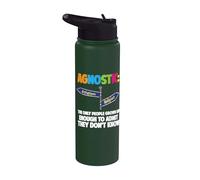 Agnostic Freethinker Proud Atheist Non Believers Atheism Stainless Steel Insulated Water Bottle