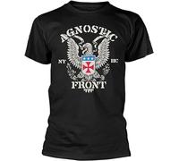 Agnostic Front 'Eagle Crest' Mens T-Shirt - & ! Black Size L