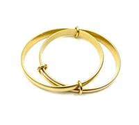 AGNTVXOINY 10 Dual Loop Stackable Wrist Sets Two Interlocked Circular Design Glossy Finish Wrist Accessory Pair For Adult Elevated Casual And Semi Formal Occasion Wear