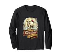 Agnus Dei Sanctus Traditional Latin Mass Catholic Long Sleeve T-Shirt