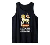 Agnus Dei Sanctus Traditional Latin Mass Catholic Tank Top