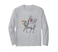 Agnus Deu- Catholic Tradition- Traditional Catholic Mass Long Sleeve T-Shirt