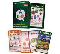 AGO Auf Deutsch 2 Card Game (Deluxe Edition): Learn German The Fun Way! - Boost Vocabulary & Grammar Skills - Learning for All Ages!