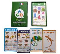 AGO En Francais 2 Card Game (Deluxe edition): Learn French the Fun Way! - Boost Vocabulary & Grammar Skills - Interactive Learning for All Ages!