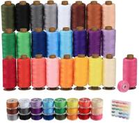 Agoer 50Pcs Sewing Thread Kit, 25 Colors Sewing Machine Thread