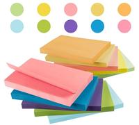 Agoer Large Sticky Notes,76 x 127 mm Sticky Pads,1000 Sheets Pastel Sticky Notes,10 Pack Memo Note Pads,Super Adhesive Notes Pack for Studying & to Do Lists,Office Supplies,Self-Adhesive Organization