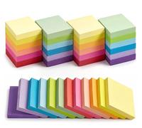 Agoer Sticky Notes 1.5x2 inch, 24 Pack Sticky Note Pad (2400 Sheets) | Re-Stick Sticky Pads, Strong Adhesive, Small Sticky Notes set for Home, Office, School, Notebook, Reminders & To Do List