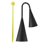 Agogo Bell Metal Double Agogo Bell With Beater, Cow Bells Noise Makers, Crisp Percussion Instruments For Drum, Stage, Performance, Improvisation, Education