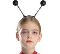 Agoky Alien Headband Martian Antenna Headband Glitter Light Up Ball Boppers Costume Accessories Black One Size