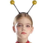 Agoky Alien Headband Martian Antenna Headband Glitter Light Up Ball Boppers Costume Accessories Yellow One Size