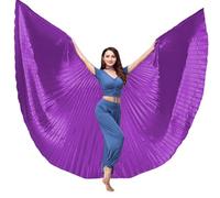 Agoky Belly Dance Wings Without Sticks Dance Costume Angel Wings For Halloween Carnival Performance Adult Purple One Size