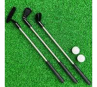 Agoky Desktop Mini Golf Training Kit Solid Metal Putter Indoor Table Sport Game Desk Decorative Gift Silver One Size