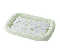 Agoky Dog Cooling Mat Breathable Pet Bed With Nonslip Rising Edge Portable Washable Pet Pad For Indoor Green M