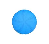 Agoky Dog Flying Disc Durable Rubber Pet Toy Indestructible Disc For Outdoor Playtime Interactive Pets Flyer Toys Blue One Size