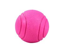 Agoky Dog Rubber Balls Interactive Pet Playing Training Tennis Ball Dog Toy Chew Toys For Small Medium Dogs Pink L