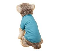 Agoky Dog Shirts Quick Dry Soft Stretchy Puppy Tshirts Front Leg Sleeves Vest Pet Clothes For Small Medium Dogs Blue S