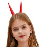 Agoky Halloween Devil Horns Hair Clip Anime Hair Clips For Christmas Party Photography Red 2 One Size