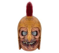 Agoky King Leonidas Helmet Medieval Knight Hat Spartan Gladiator Helmets For Halloween Theme Party Gold One Size