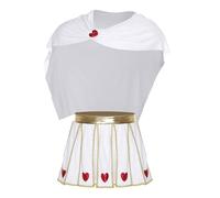 Agoky Mens Cupid Costume Ancient God of Love Fancy Dress Skirt with Cape Halloween Outfits White XL
