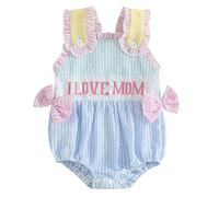Agoky Newborn Infant Girls Baby Toddler Baby Girl Summer Clothes Photography Outfits Cute One Piece MOM 3-6 Months