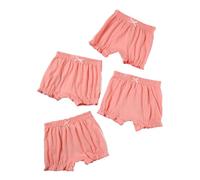 Agoky Toddler Girls Summer Bloomers 4Pcs Cute Printed Shorts for Play and Training Flower Bear 18-24 Months