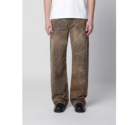 AGOLDE Mid-Rise Wide-Leg Jeans in Worn-Effect Denim - Size: 30 - male